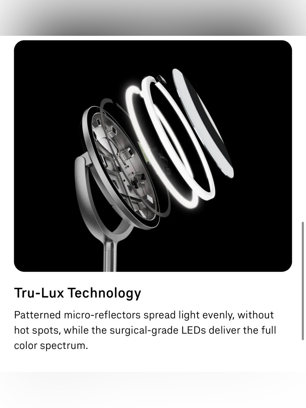 💙 SIMPLE HUMAN LED Sensor Mirror Lighted Round Vanity Mirror in Brushed Chrome - Picture 5 of 13
